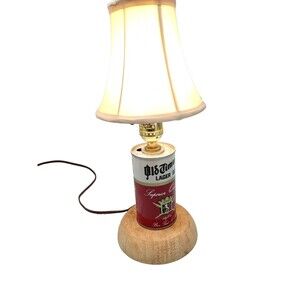 Homemade Older Timers Lager Beer Can Lamp, Light-Works Great! One of A Kind